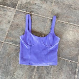 Blue Zara Crop Top